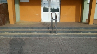 Remont schodów przy Szkole w Łagowie